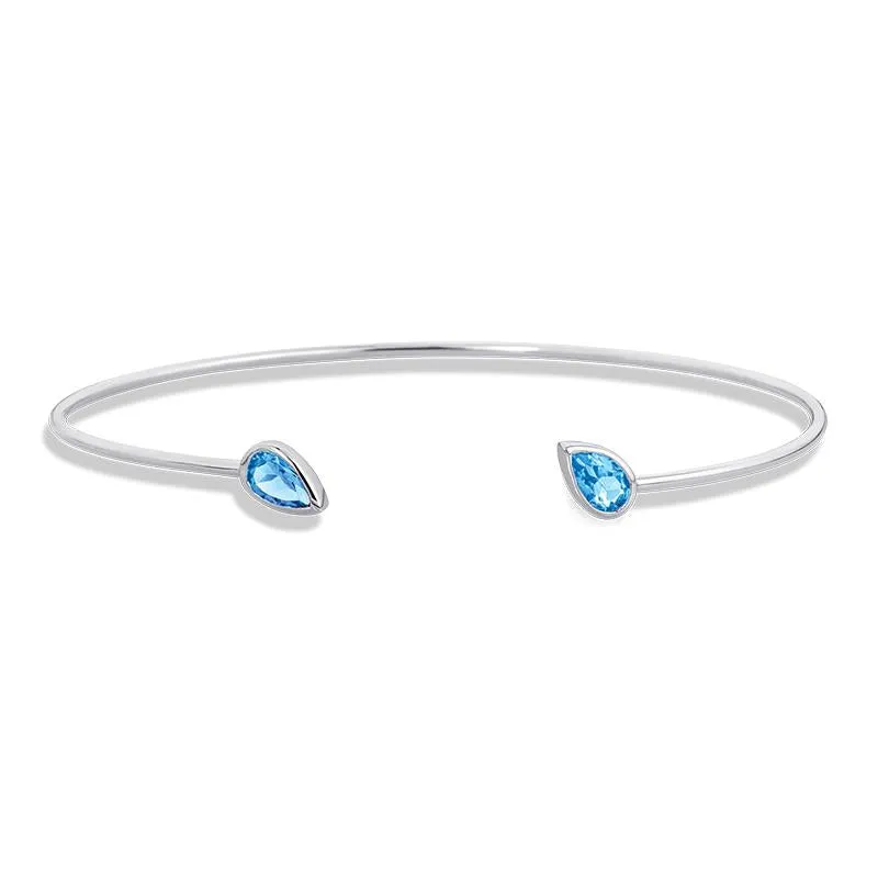 1.01CT, Blue Topaz Bracelet (BC162BBT)