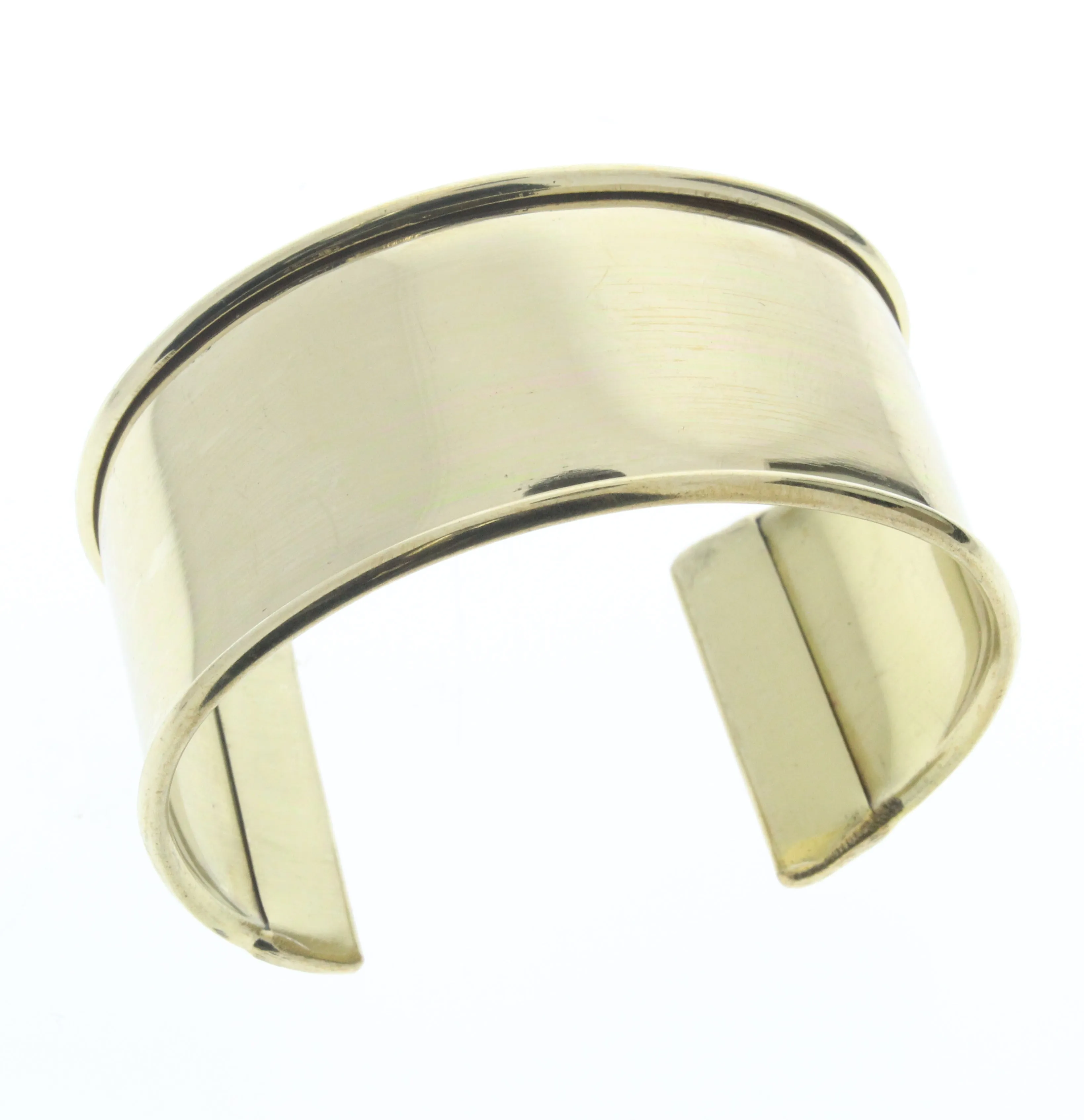 1.25" Flat Rimmed Bracelet Cuff Base, ea