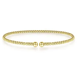 14K Yellow Gold Bujukan Split Bangle