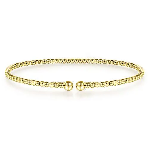 14K Yellow Gold Bujukan Split Bangle