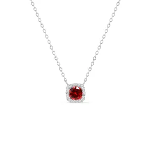 14KW 20D0.05CT,1GR0.36CT,CU/RD DIAMOND/GARNET NK (118N402277WGR14)