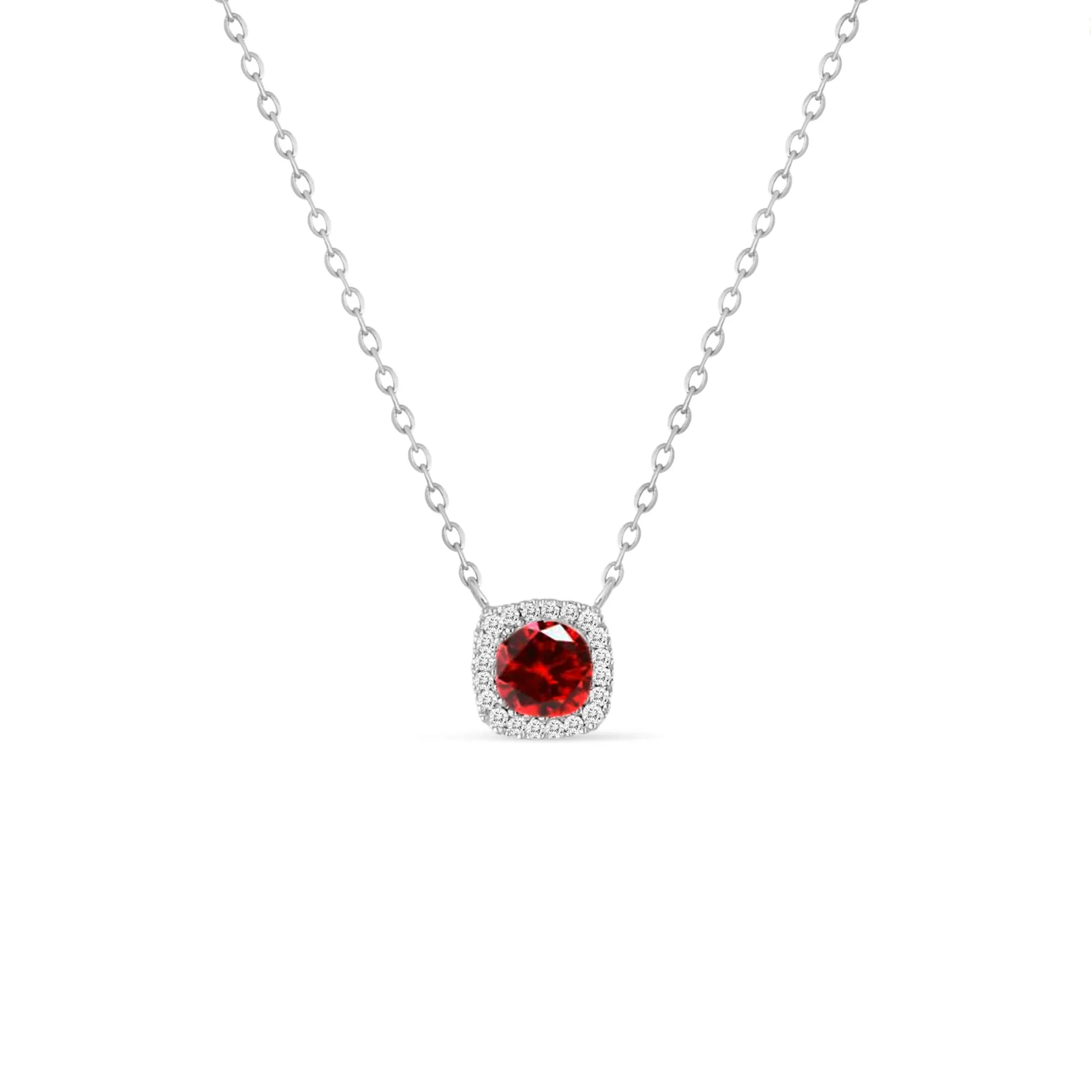 14KW 20D0.05CT,1GR0.36CT,CU/RD DIAMOND/GARNET NK (118N402277WGR14)