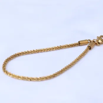 18K Gold-Filled Glitter Rope Bracelet