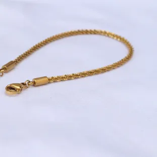 18K Gold-Filled Glitter Rope Bracelet