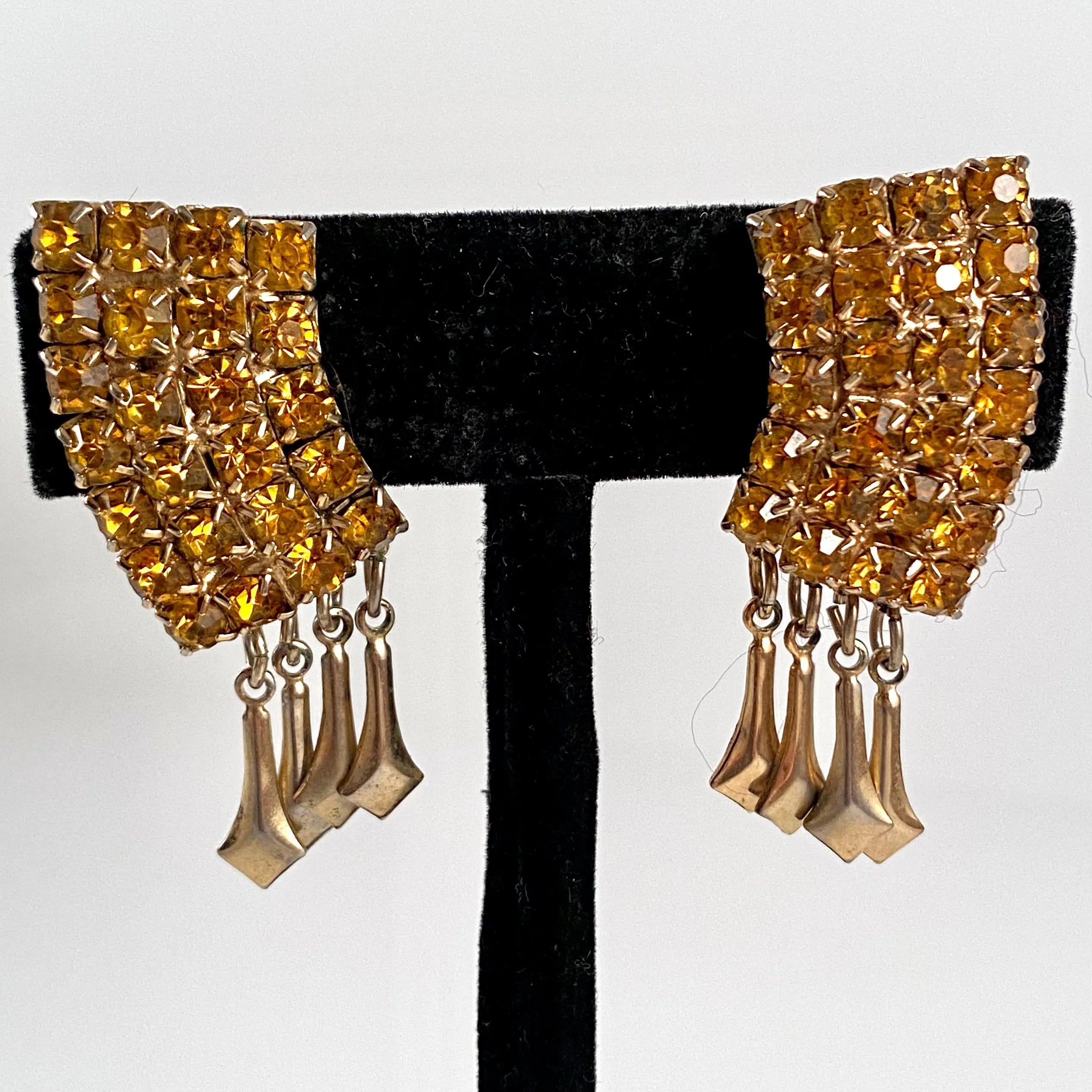 1960s Rhinestone Earrings