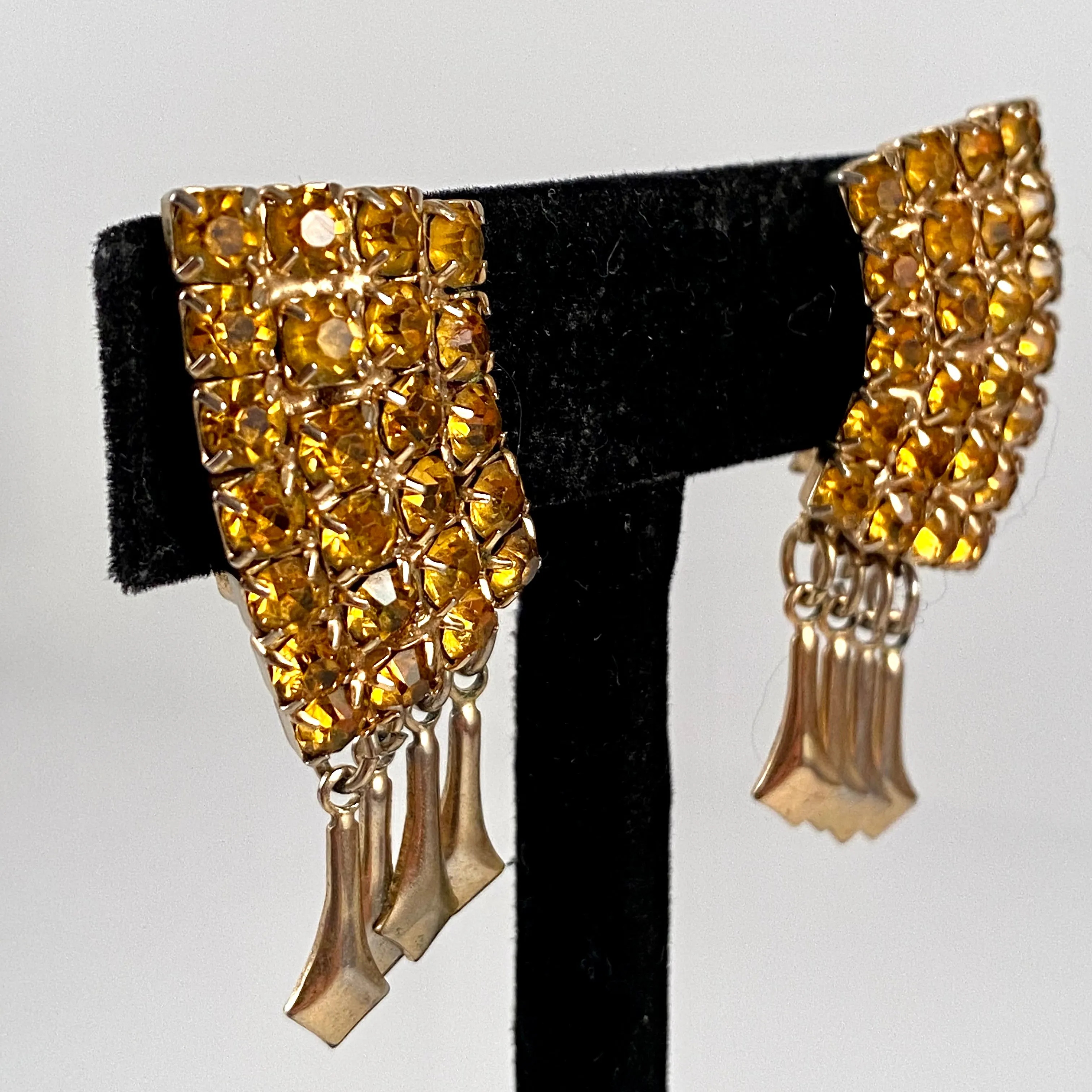 1960s Rhinestone Earrings