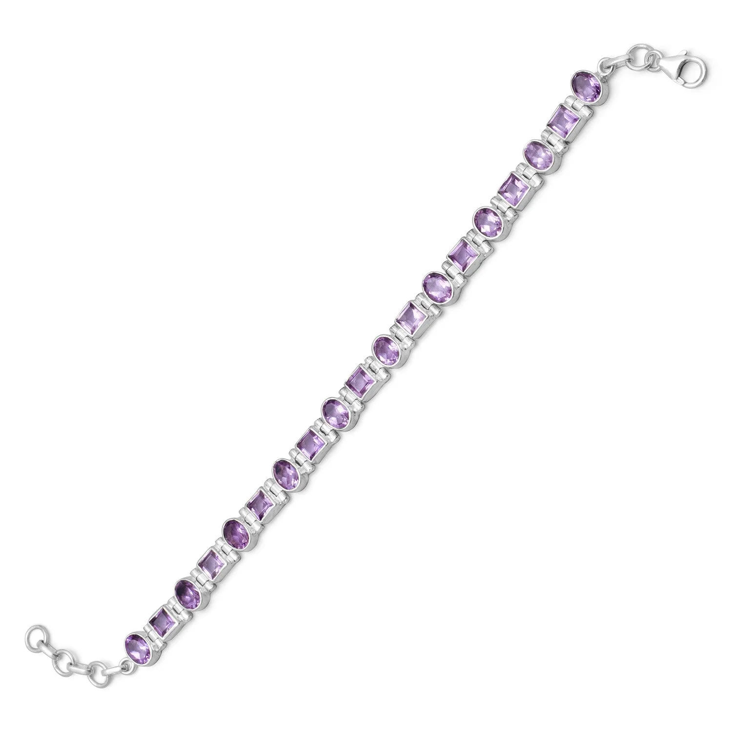 7" .5" Extension Amethyst Bracelet