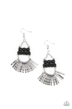 A FLARE for Fierceness Black Paparazzi Earrings