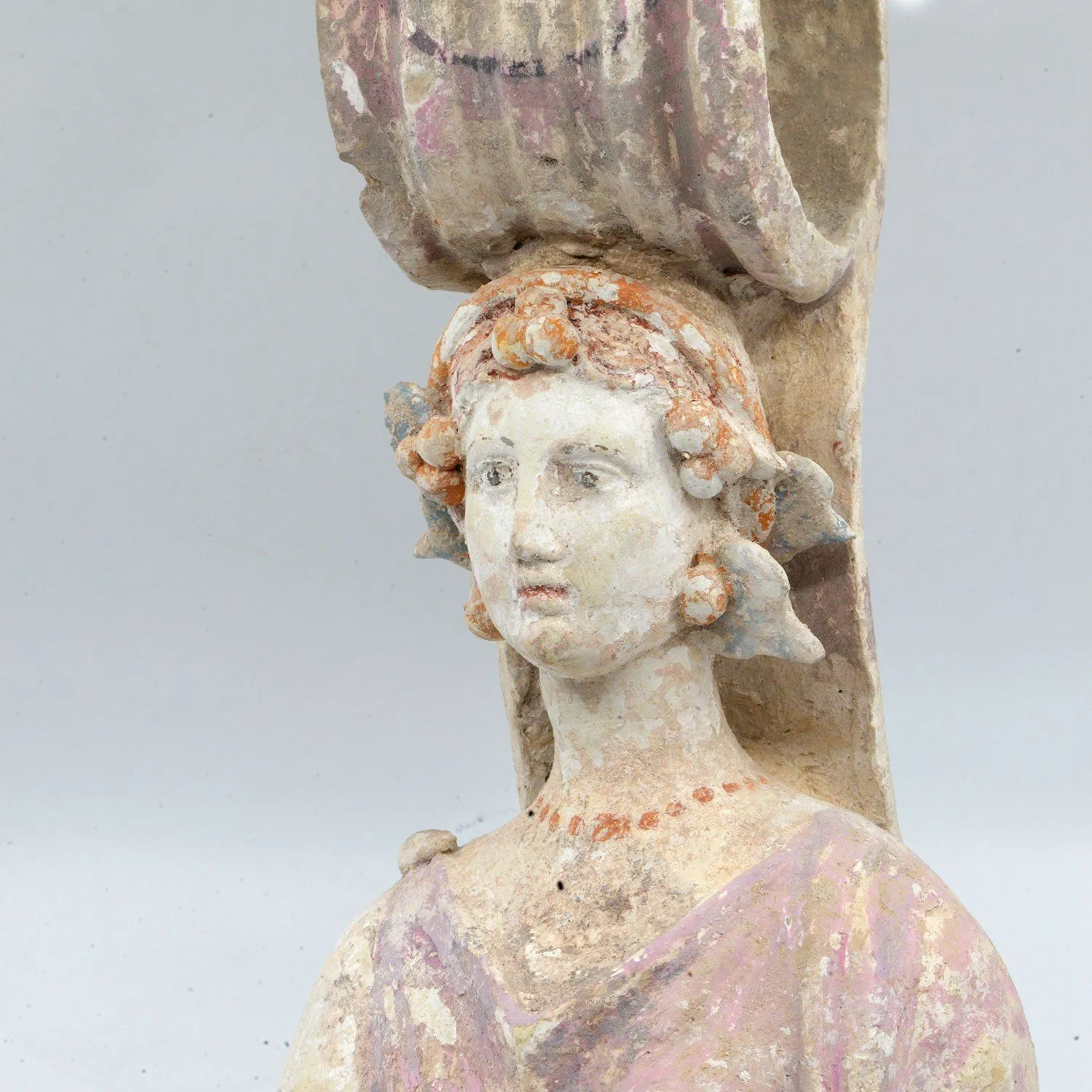 A Greek Terracotta Votive Goddess Pseudo-Vase, Late 4th century - early 3rd centuryBCE