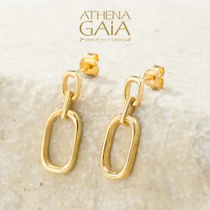 Al'Oro Double Rectangle Earrings