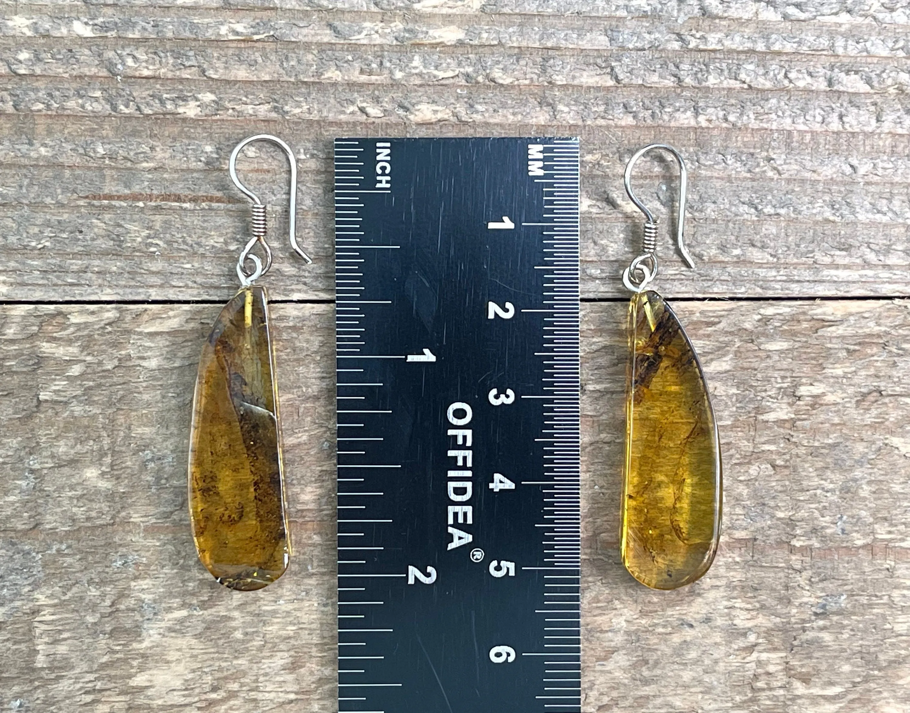 AMBER Crystal Earrings - Statement Earrings, Dangle Earrings, Handmade Jewelry, Healing Crystals and Stones, 50352