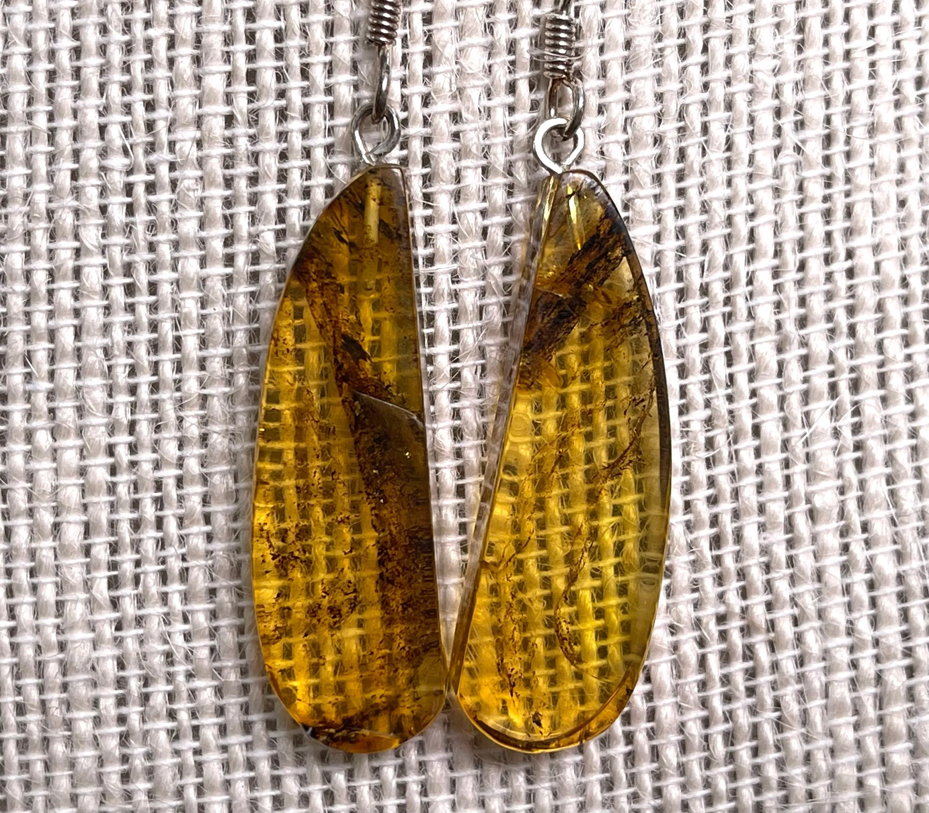 AMBER Crystal Earrings - Statement Earrings, Dangle Earrings, Handmade Jewelry, Healing Crystals and Stones, 50352