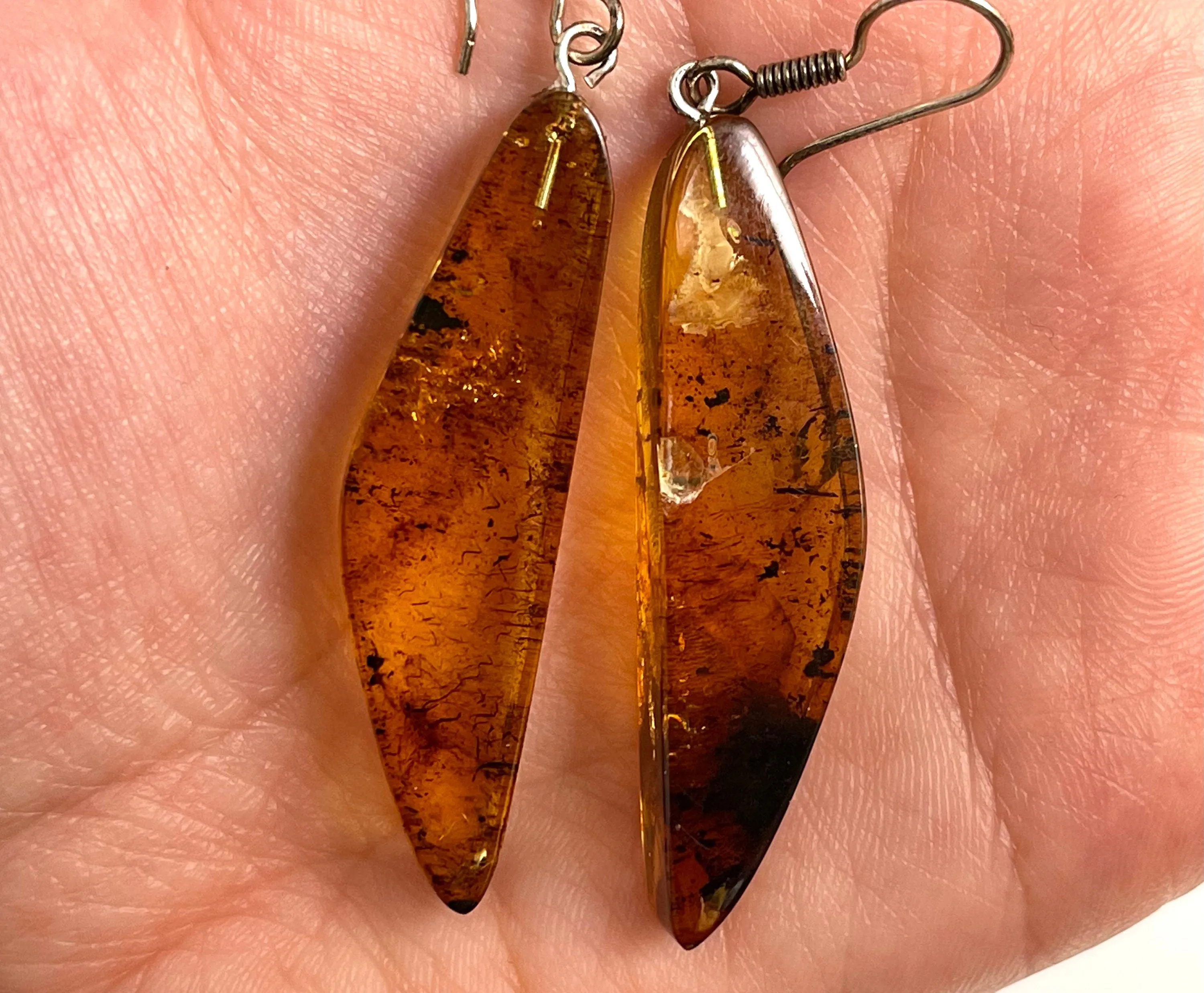 AMBER Crystal Earrings - Statement Earrings, Dangle Earrings, Handmade Jewelry, Healing Crystals and Stones, 50382