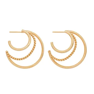 Amber Sceats Pia Earrings in Gold