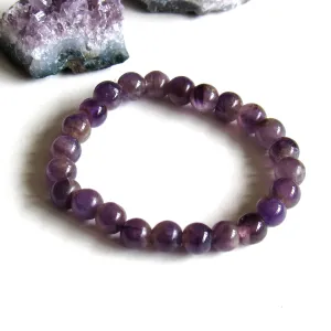 Amethyst Beaded Stone Bracelets