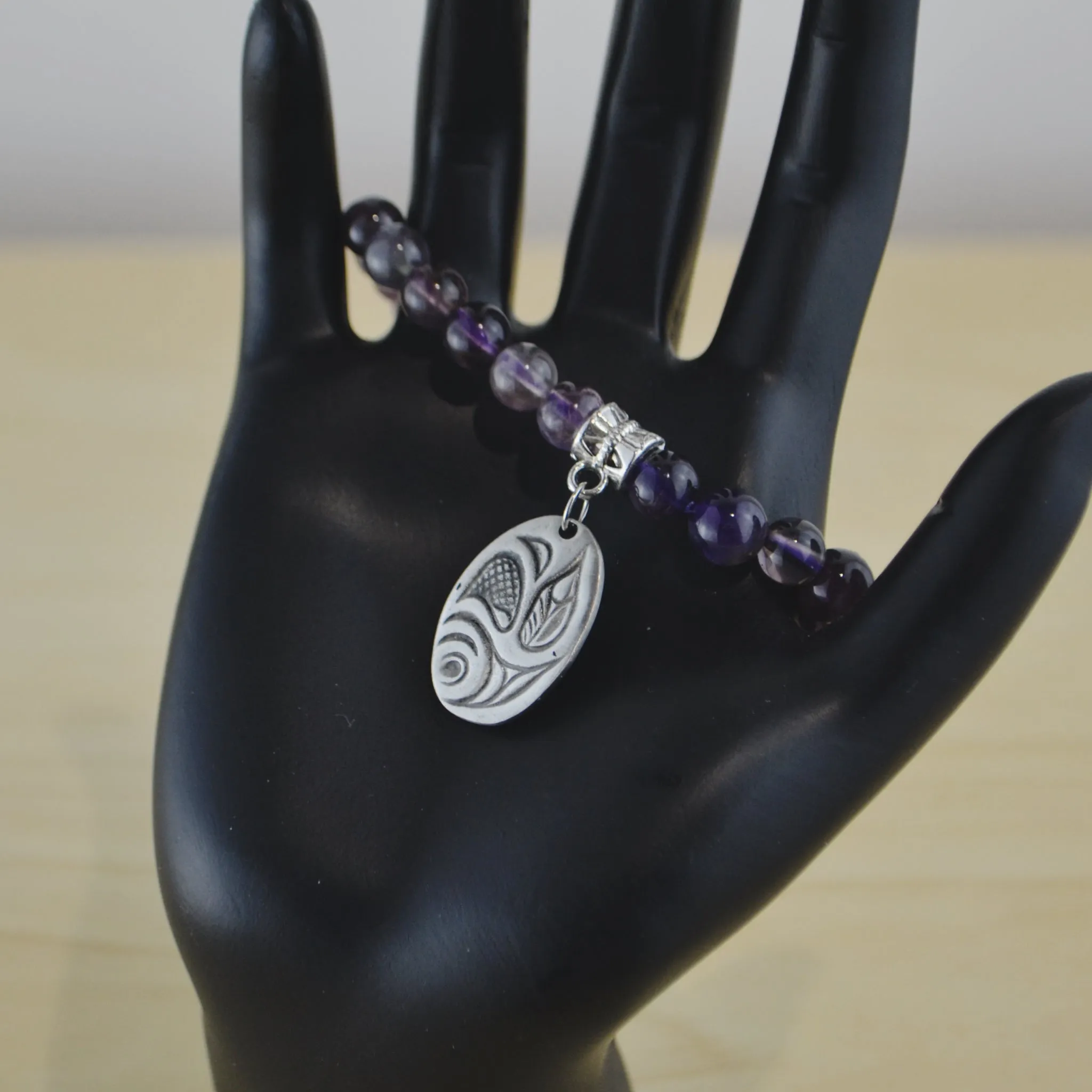 Amethyst Bracelet w/ Charm