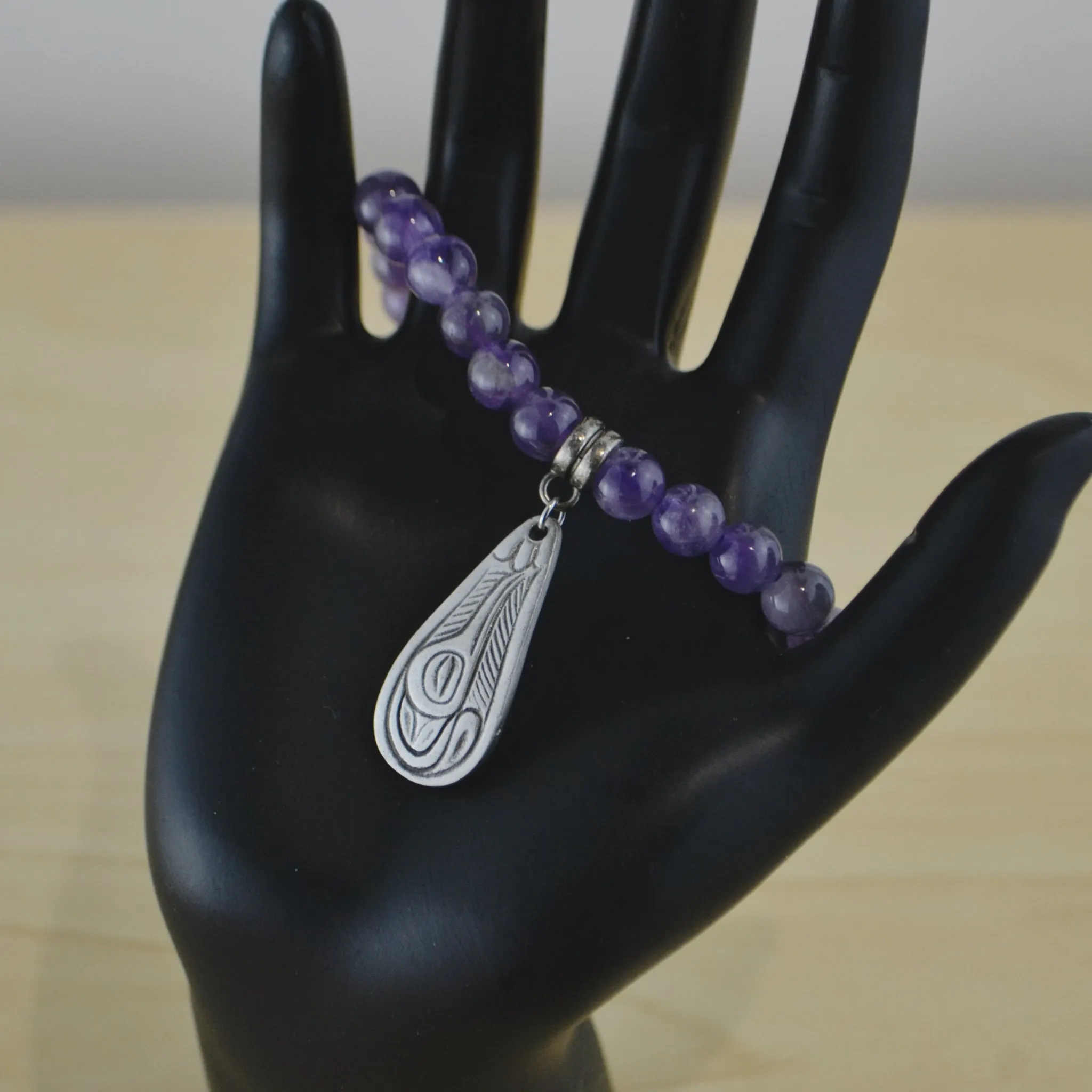 Amethyst Bracelet w/ Charm