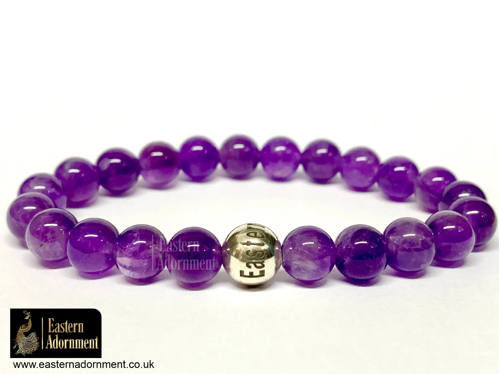 Amethyst Crystal Bead Bracelet