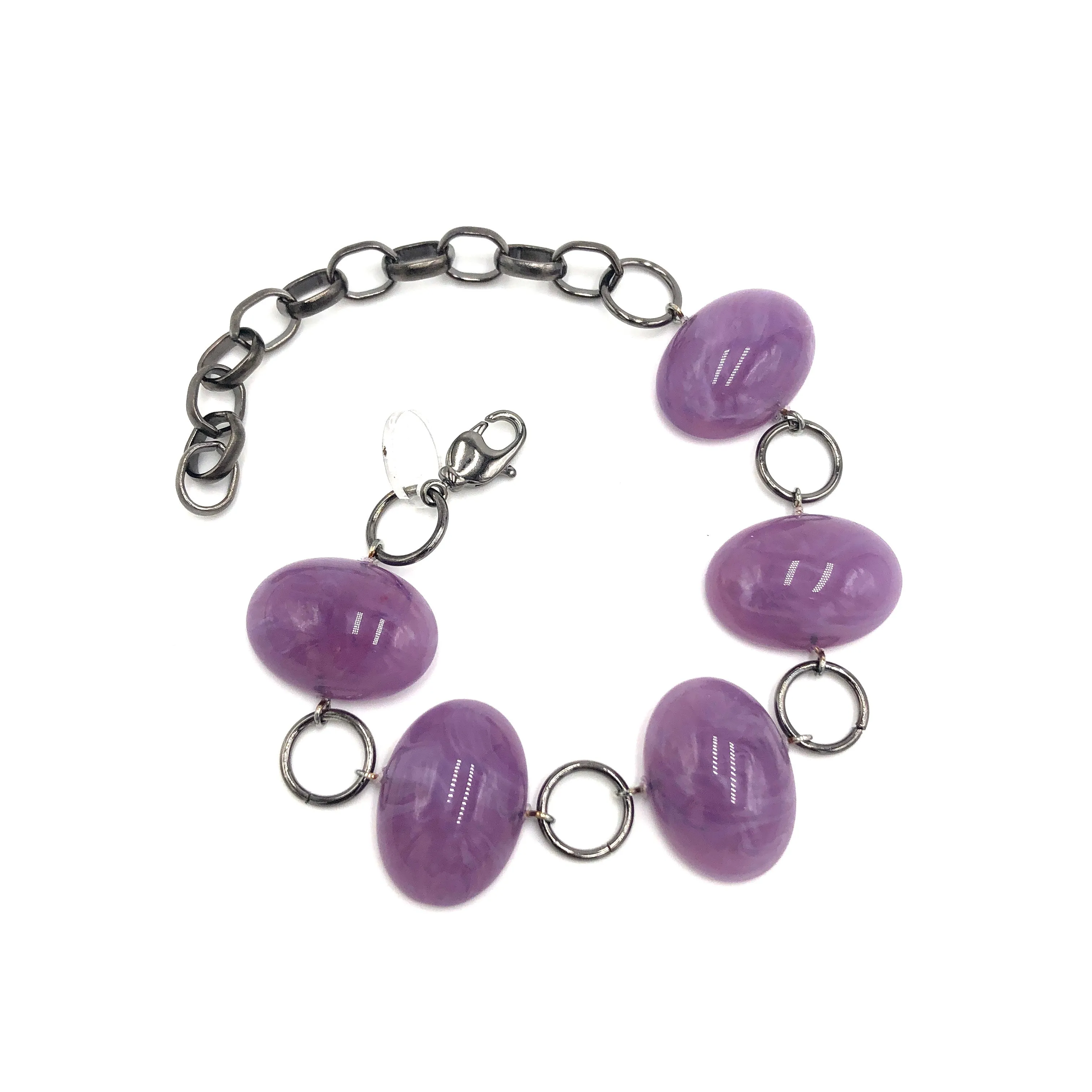 Amethyst Gemz Stations Bracelet