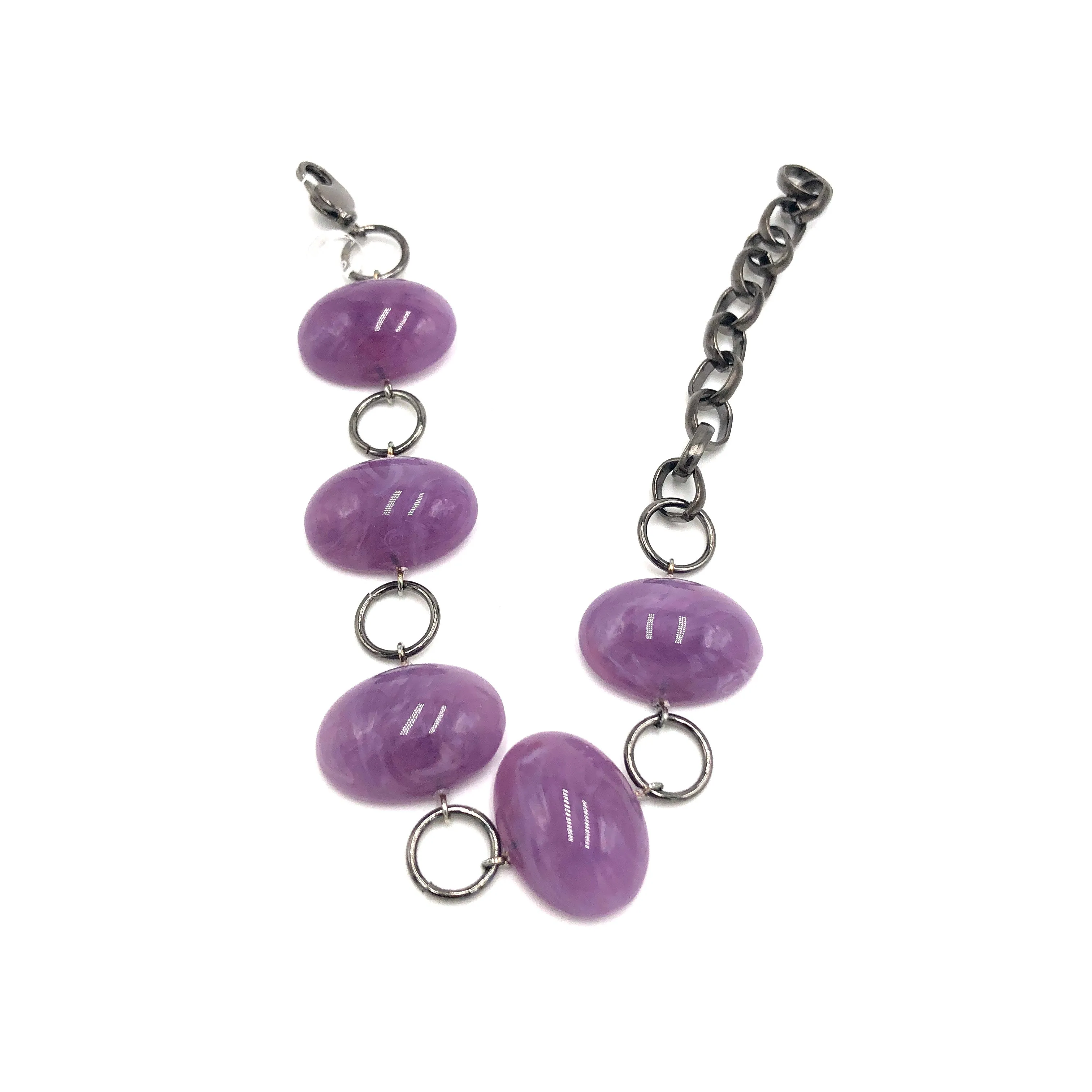 Amethyst Gemz Stations Bracelet