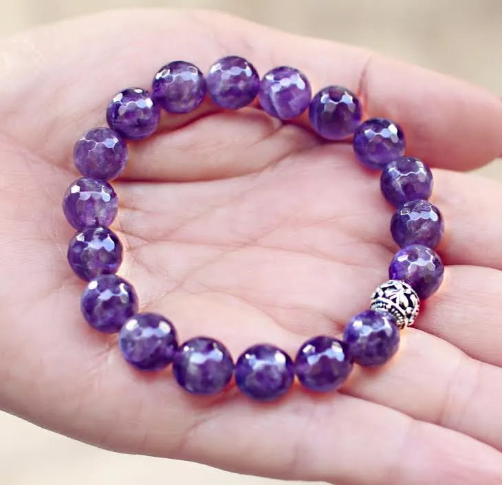 Amethyst Genuine Crystal Bracelet