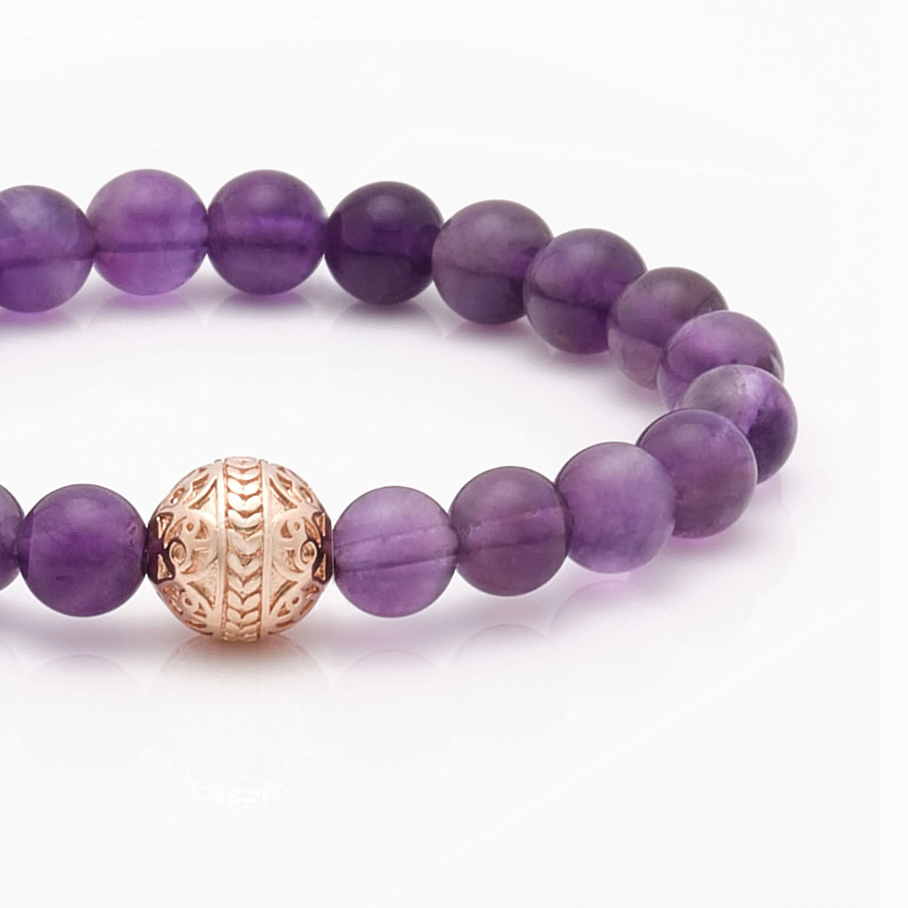 Amethyst Rose Gold Bracelet