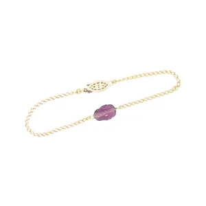 Amethyst Scarab Bracelet