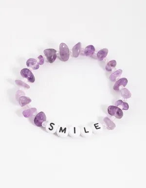 Amethyst Smile Bracelet