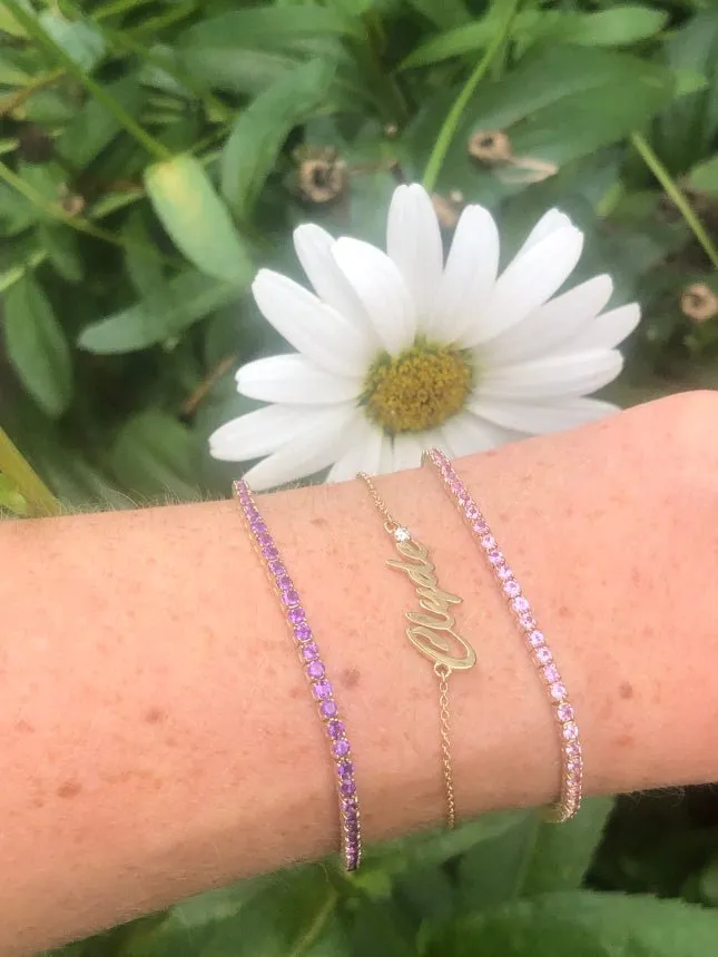 Amethyst Tennis Bracelet