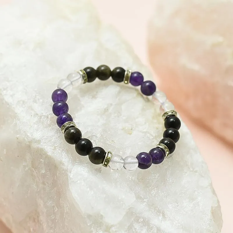 Aquarius Zodiac Crystal Bracelet