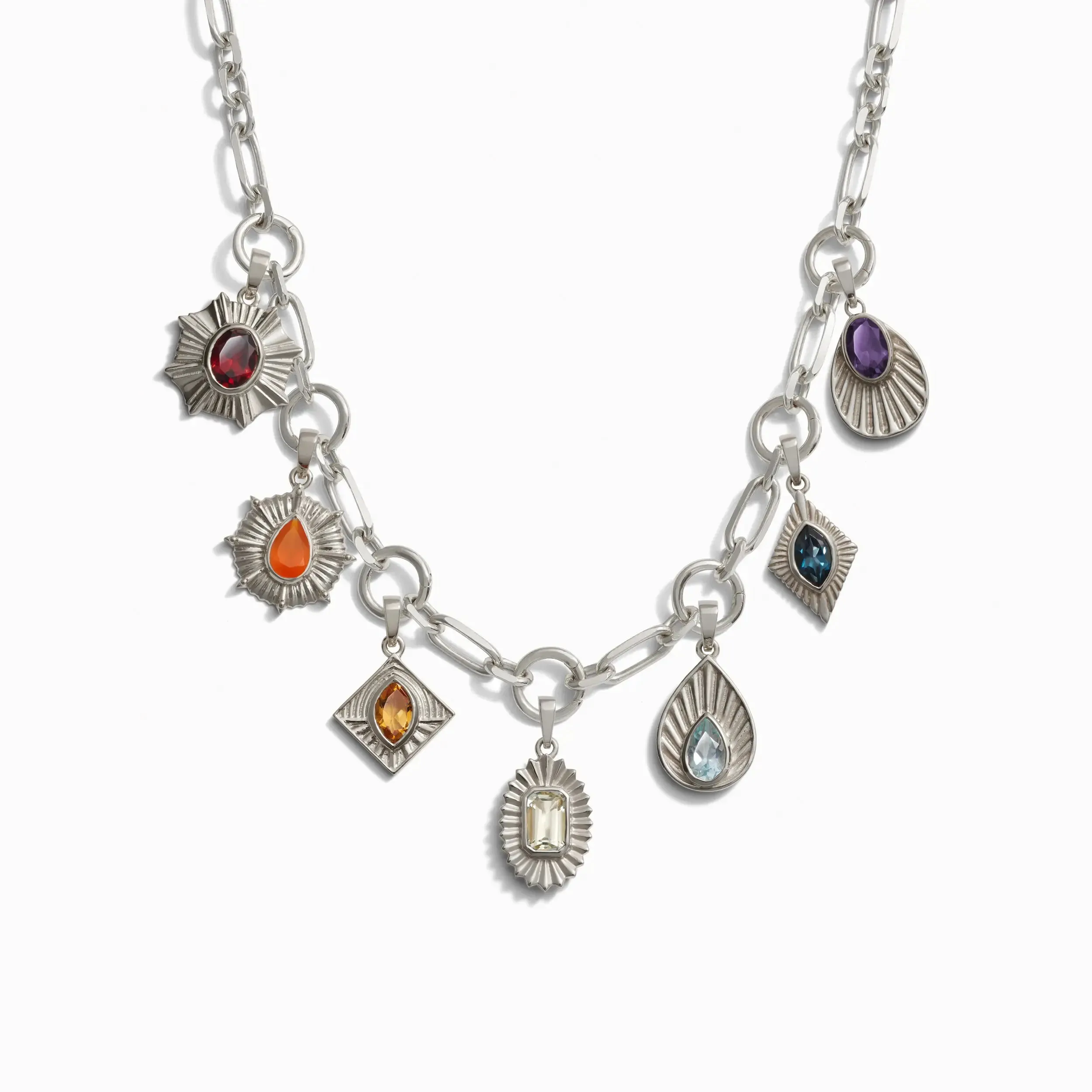 Aura Statement Charm Necklace