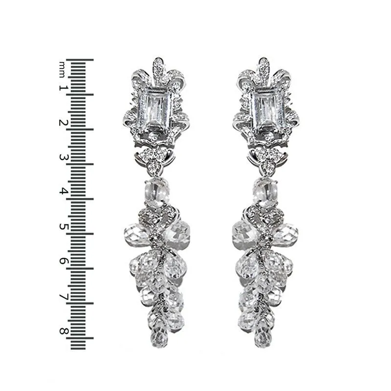 Axelle Raditant Ribbon Chandelier Earrings | 83mm