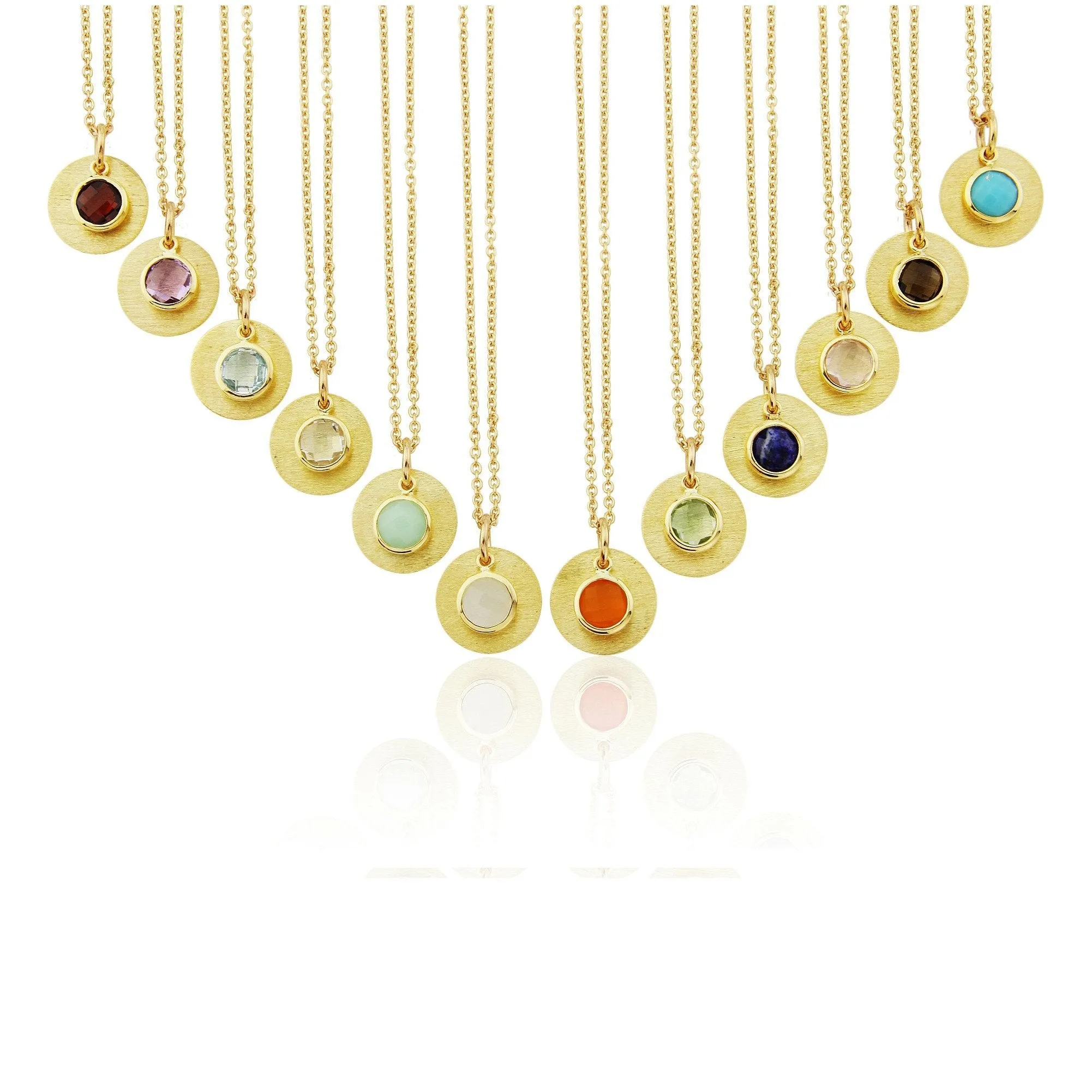 Bali 9ct Gold Garnet January Birthstone Necklace