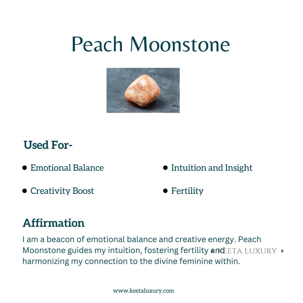 Basic - Peach Moonstone Bracelet