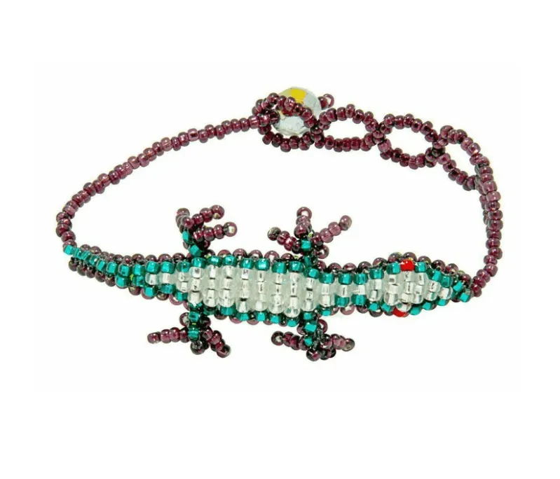 Beaded Lizard Bracelet, Youth Sized