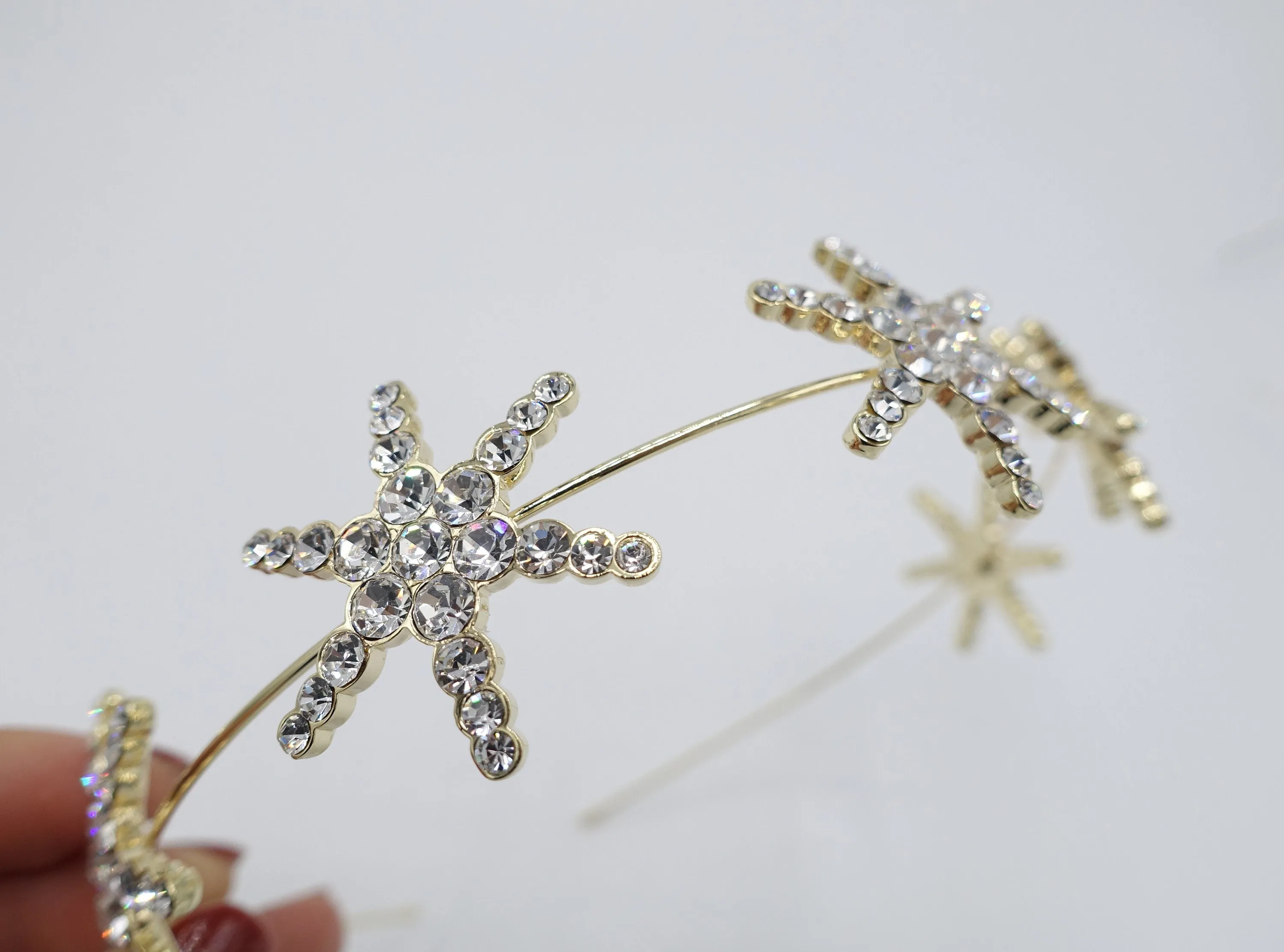 big star rhinestone headband giant star bling hairband for women