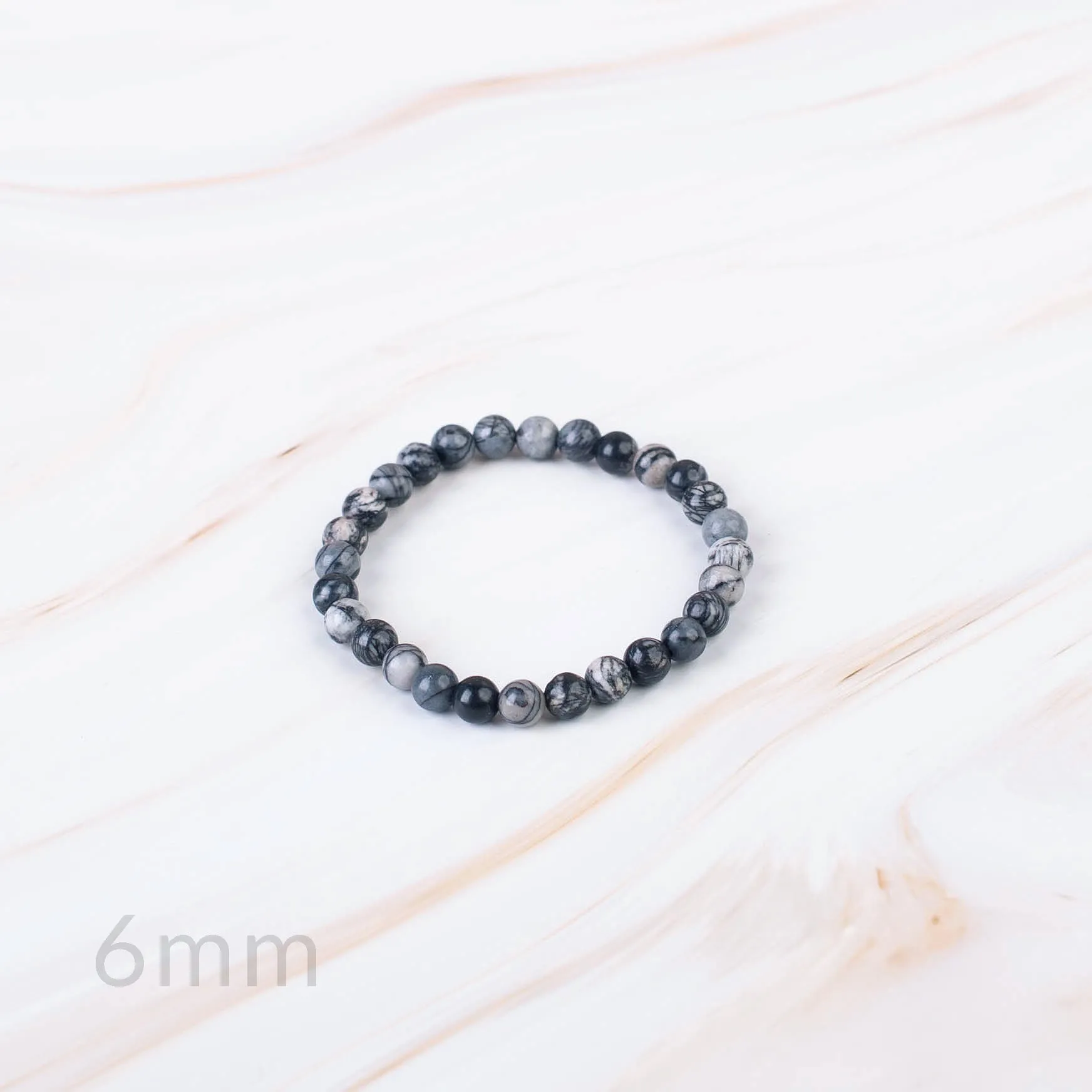 Black Webstone Beaded Bracelet