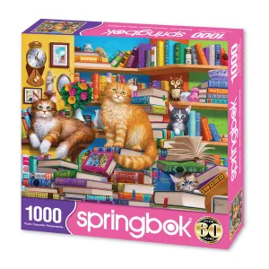 Bookshop Cats Springbok 1,000-Piece Puzzle