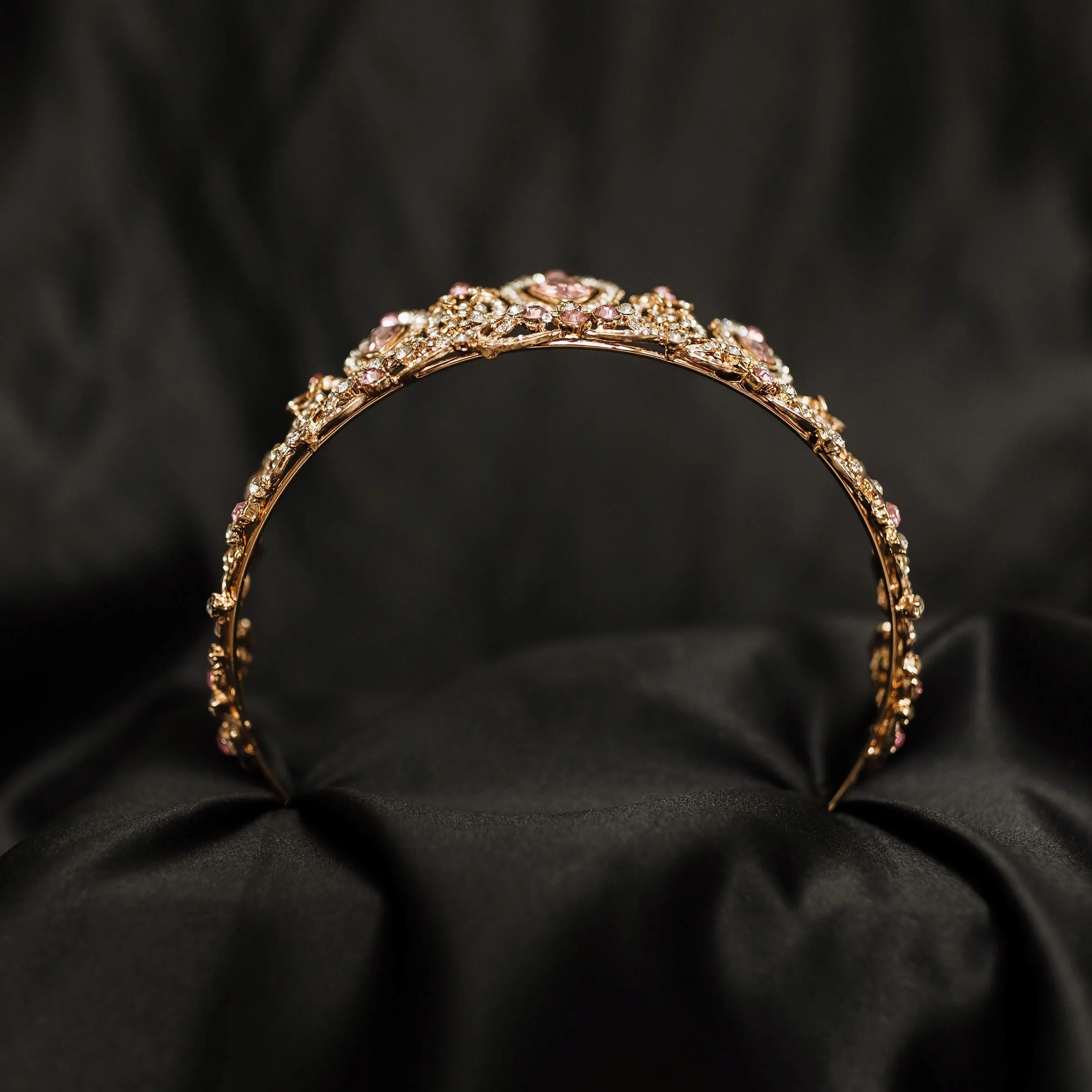 Brianna's Tiara in Pink & Gold