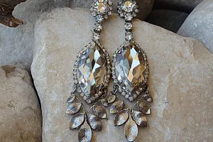 Bridal Rhinestone Earrings