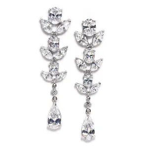 Cambria Floral Cubic Zirconia Earrings