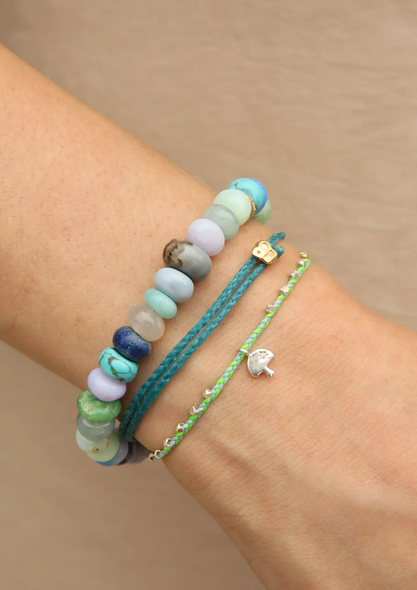 Candy Gem Bracelet in Ocean