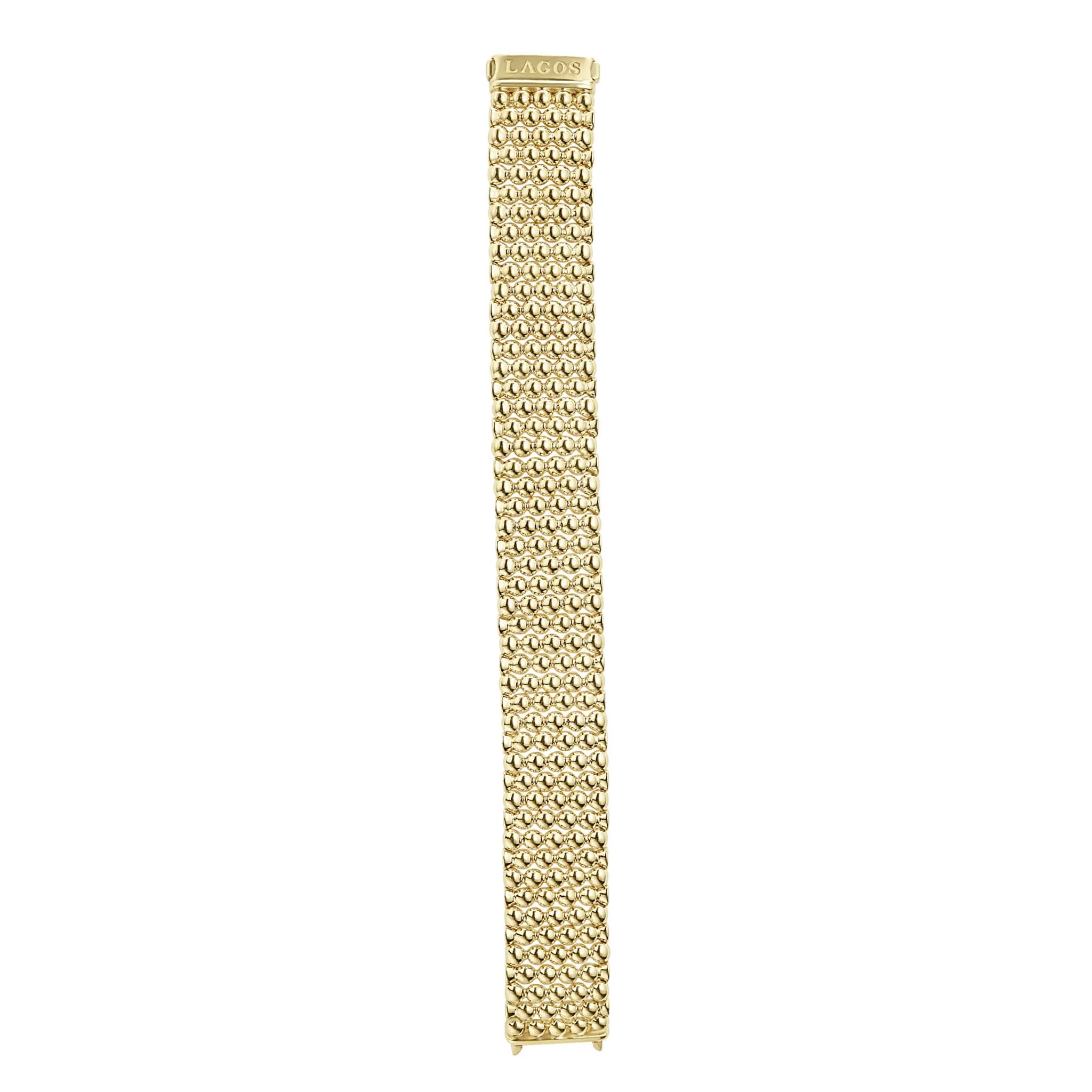 Caviar Gold Statement 18K Gold Caviar Bracelet | 20mm