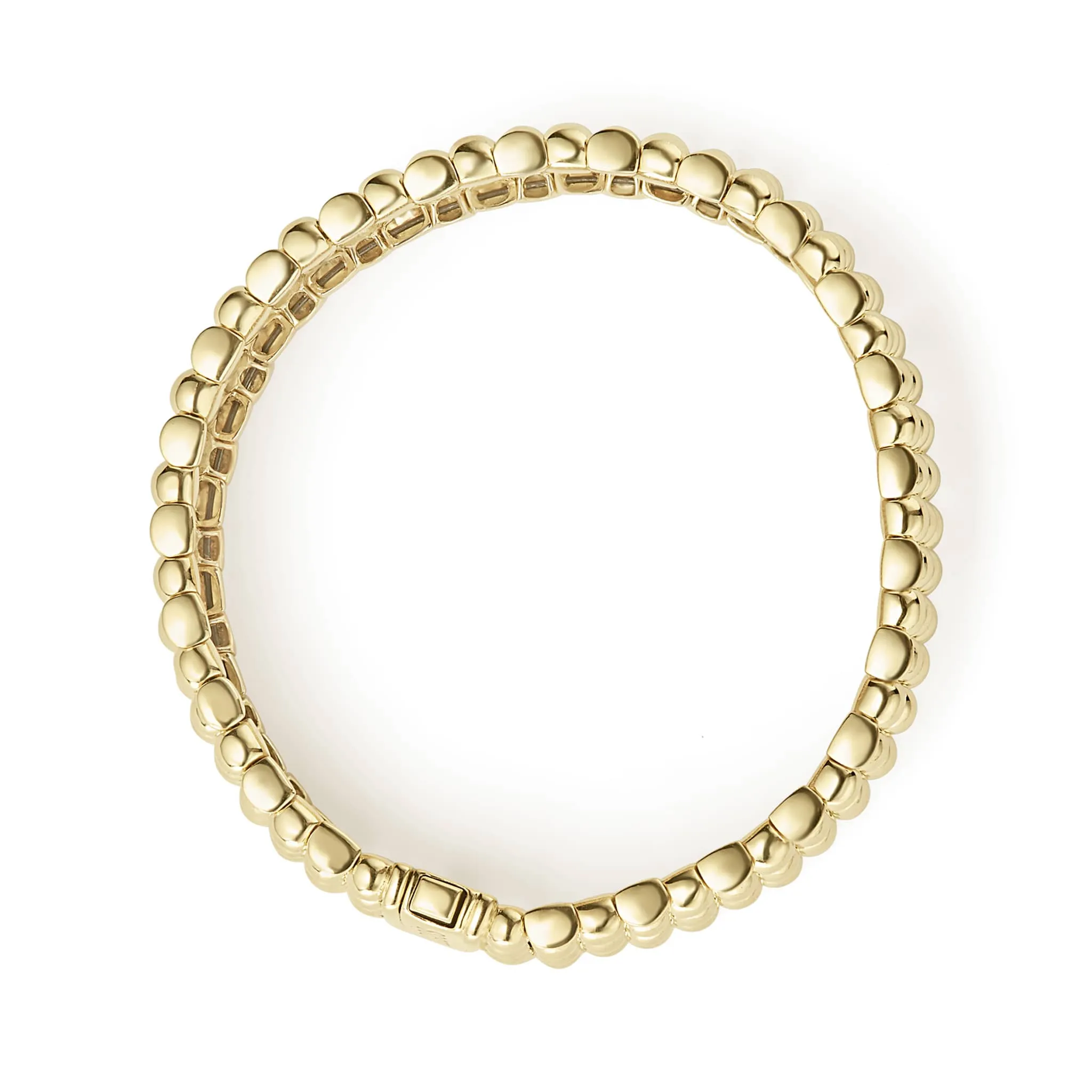 Caviar Gold Statement 18K Gold Caviar Bracelet | 20mm