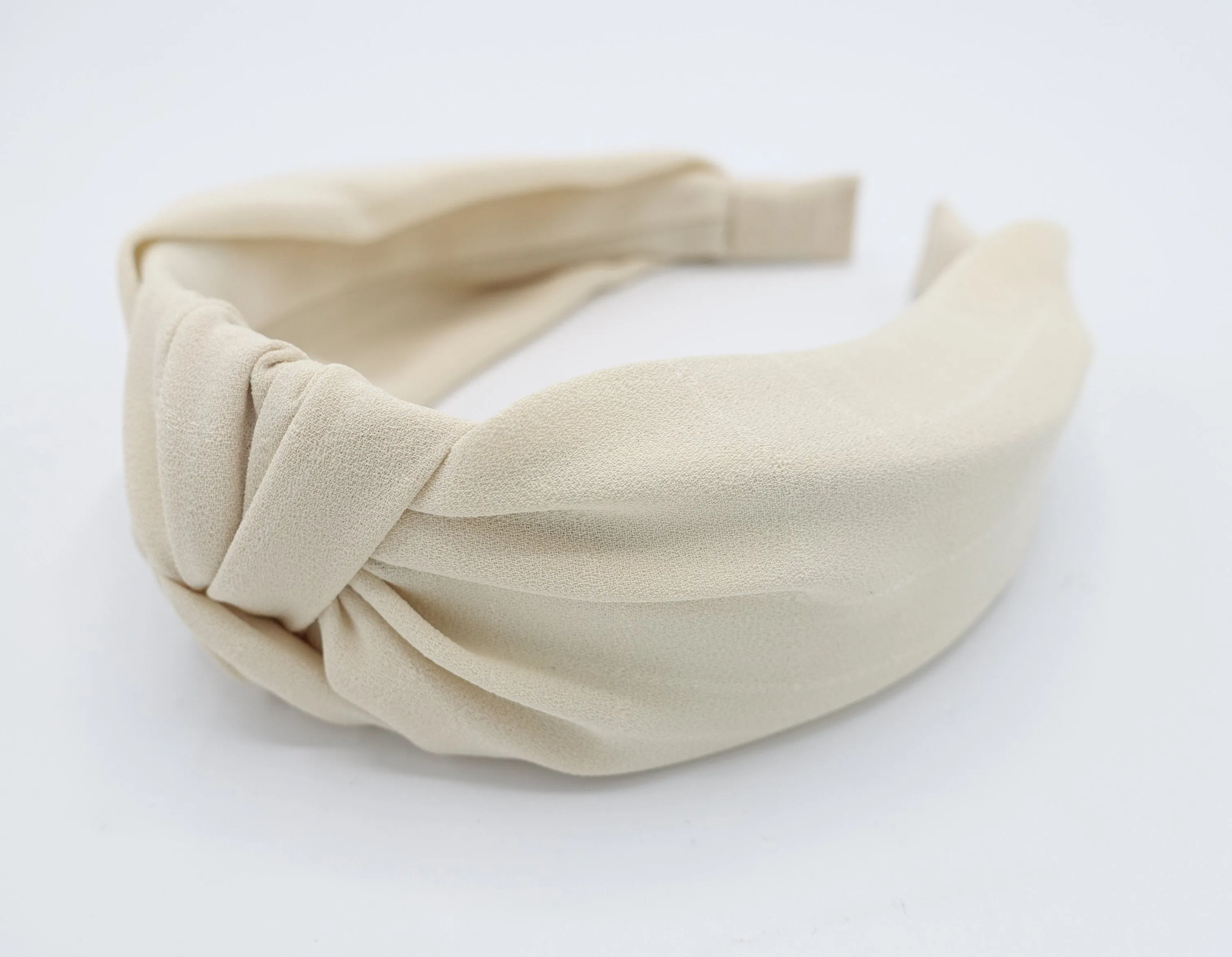 chiffon grid knot headband thin fabric hairband women hair accessory