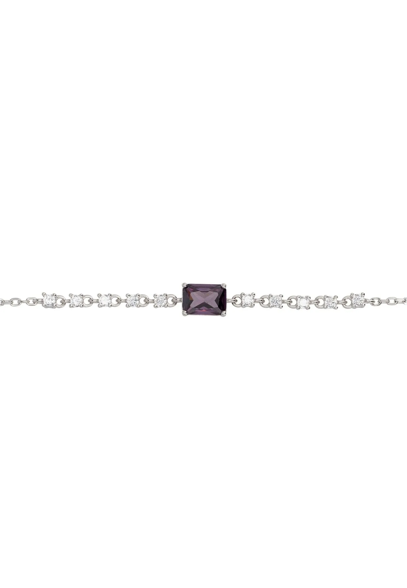 Claudia Gemstone Bracelet Silver Lilac Amethyst