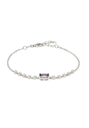 Claudia Gemstone Bracelet Silver Lilac Amethyst