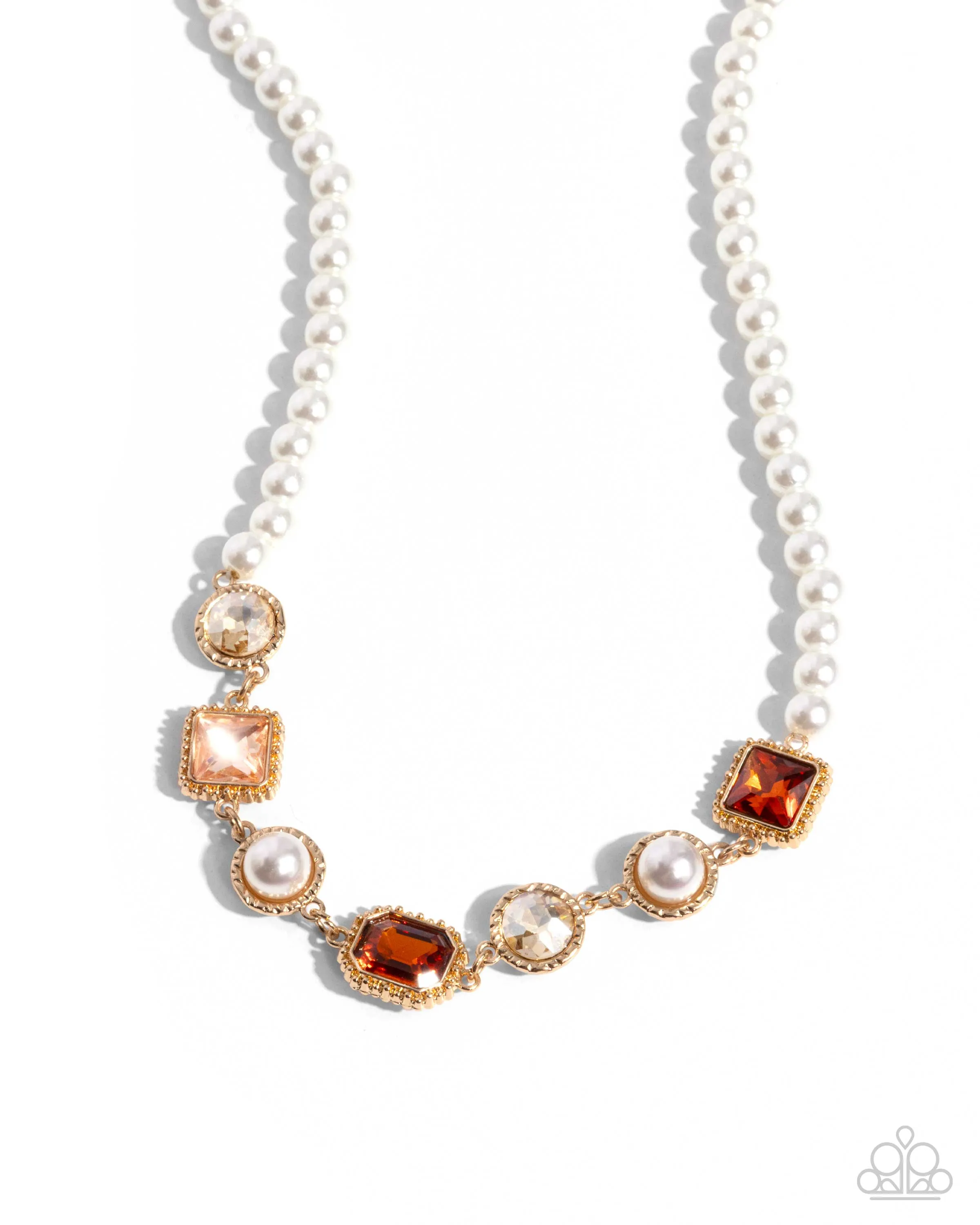 Complete Look - Peach & Topaz Set - Paparazzi Accessories