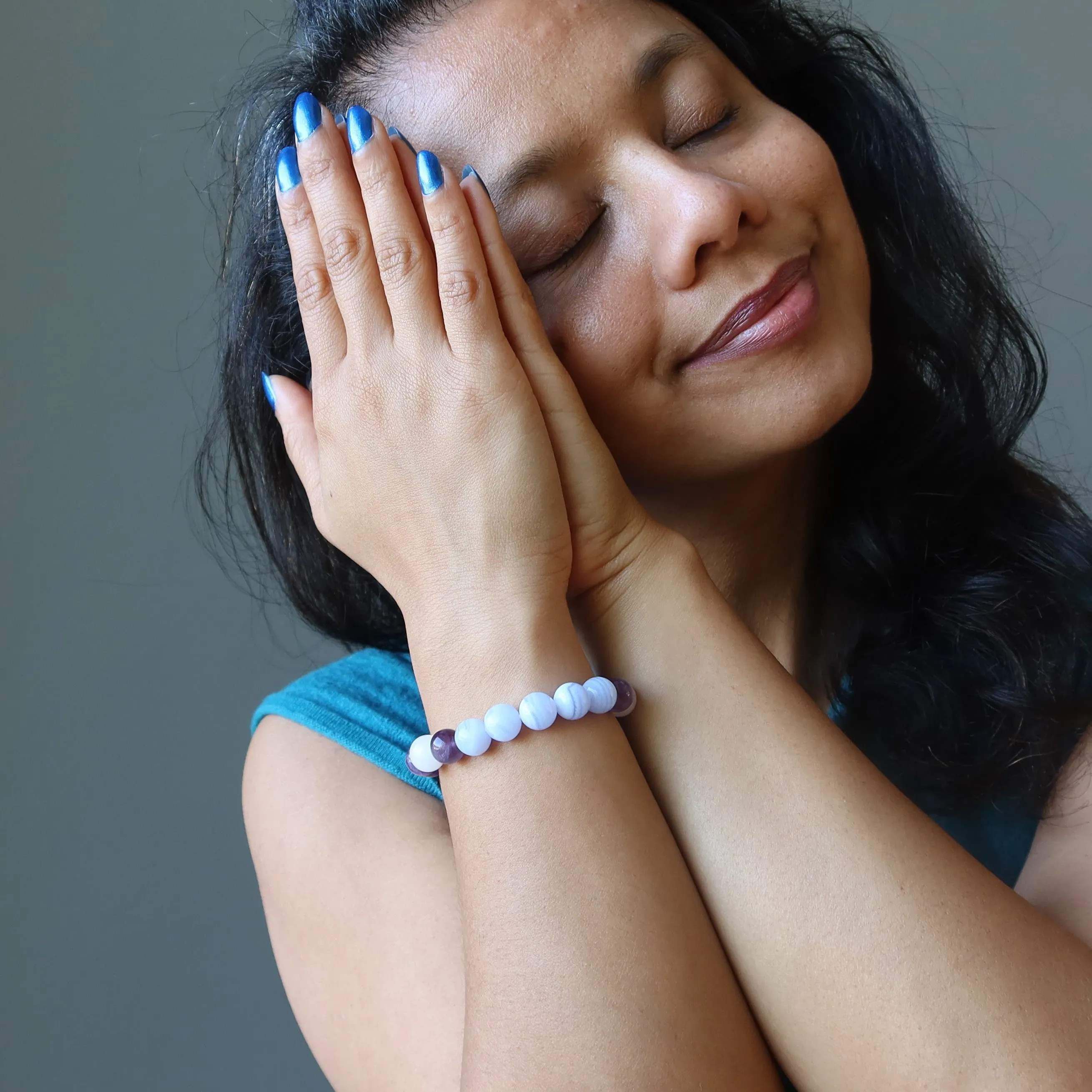 Crystal Sleep Bracelet Amethyst Rose Quartz Agate