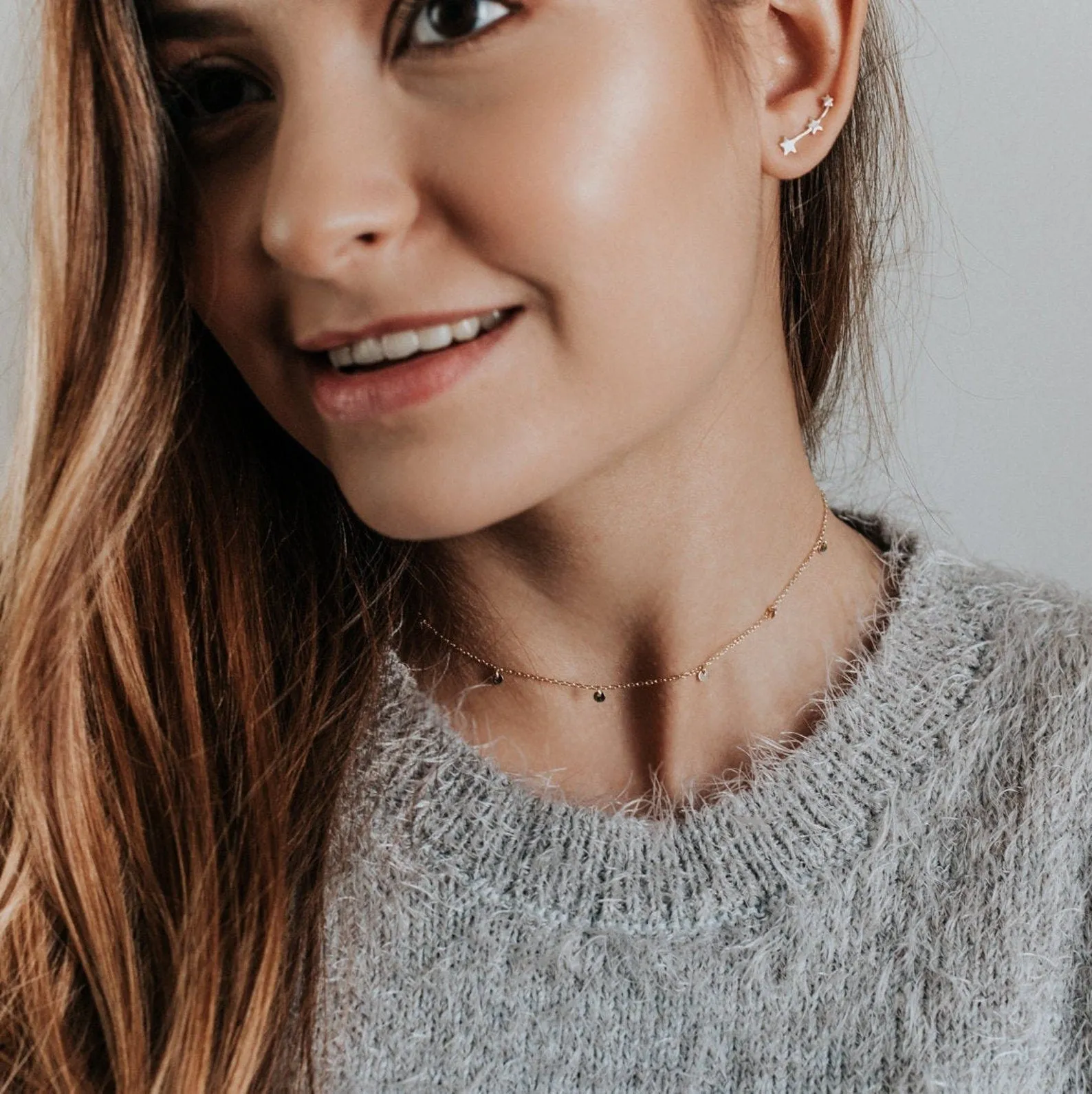 Dainty Coin Chain Choker